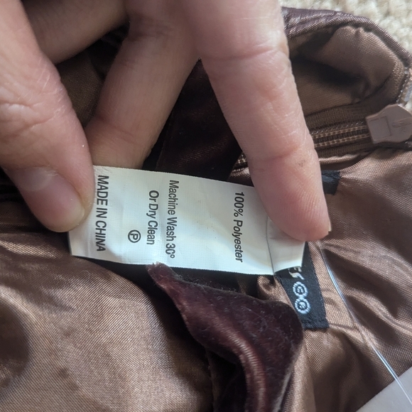 New with Tags Davis Charles Brown Sequin Puffy Formal Tiered Dress with Bow Sz2T - Picture 8 of 8